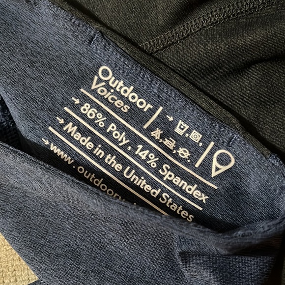 Outdoor Voices High Rise Tech Sweat Two Tone Leggings - Picture 7 of 8